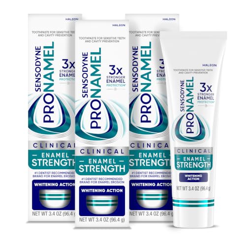 Image of Sensodyne Pronamel Clinical Enamel Strengthening Toothpaste, Whitening Action, 3.4 oz (3 Pack)