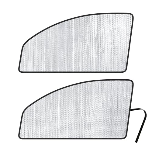 Side Window Front Seat Sunshade (2pcs) Custom Fit for 1992-2015 2016 2017 2018 2019 2020 2021 2022 2023 2024 2025 Ford E-Series E Series E-150 E-250 E-350 E450 Van Motorhome (Made in USA)