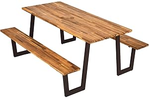 Giantex 70.5'' Luxurious Bench Picnic Table