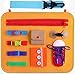 Goorder Busy Board per Bambini, Giochi Montessori da 1 2 3 4 Anni, l'apprendimento delle Abilità di Vita Motorie Activity Sensory Board, Giocattoli Educativi Regalo per Ragazzi e Ragazze Bambino
