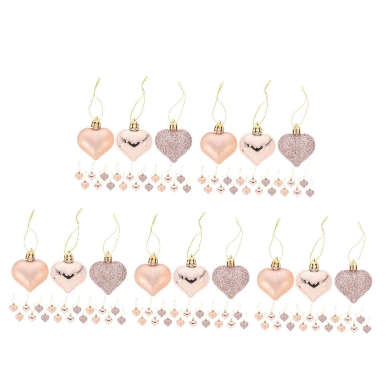 Alipis 5 Sätze 5 Sets Valentinstag Dekoration Behänge Weihnachtsschmuck Weihnachts Mittelstücke Weihnachtsdekoration Weihnachtsschmuck Weihnachtsbaum Valentinstag 24 Stück * 5