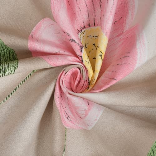 Image of Cotton Floral Fitted Bedsheet Set - Ultra-Soft Fabric (Floraire)