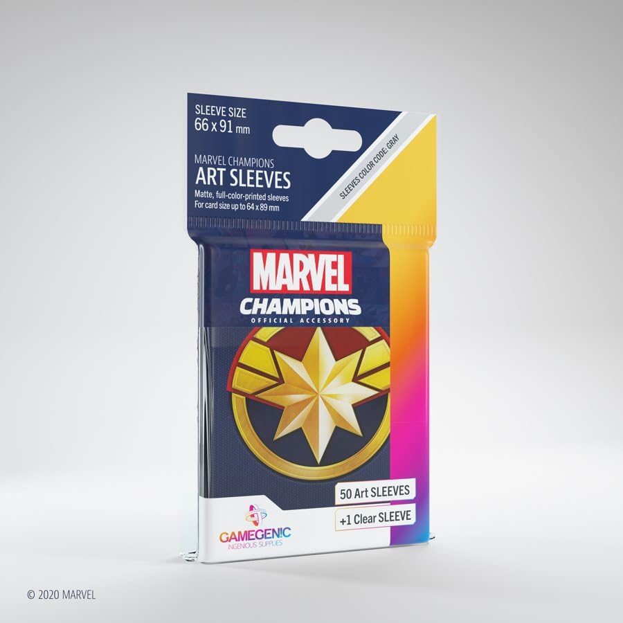 Amazon.com: Gamegenic Marvel Champions The Card Game Official Captain  America Art Sleeves