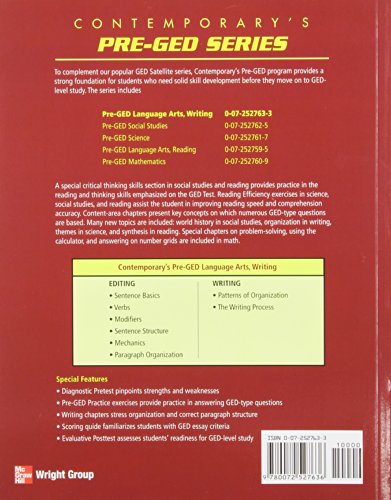 Contemporary's Pre-Ged Language Arts, Writing (Pre-GED Satellite Book) - Image 2