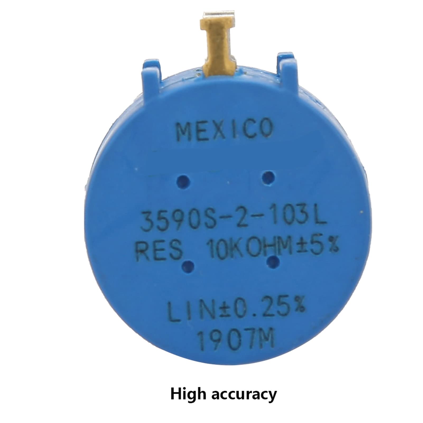 Potenziometro 10K Ohm 3590S-2-103L - 10 Giri Con Manopola - Precisione &plusmn;0.25% Per Controlli Industriali