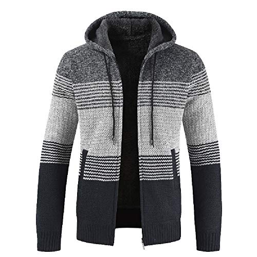 Chaqueta de punto para Cardigan ZARLLE Hombre Manga Larga Suéteres de Hombres de Invierno de Navidad suéter Cardigan género de Punto Chaqueta de Abrigo Sudadera