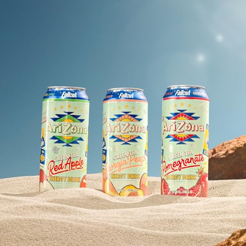 Image of AriZona x Fallout Energy Drink - Green Tea Variety Pack 22 fl oz (12 Pack)