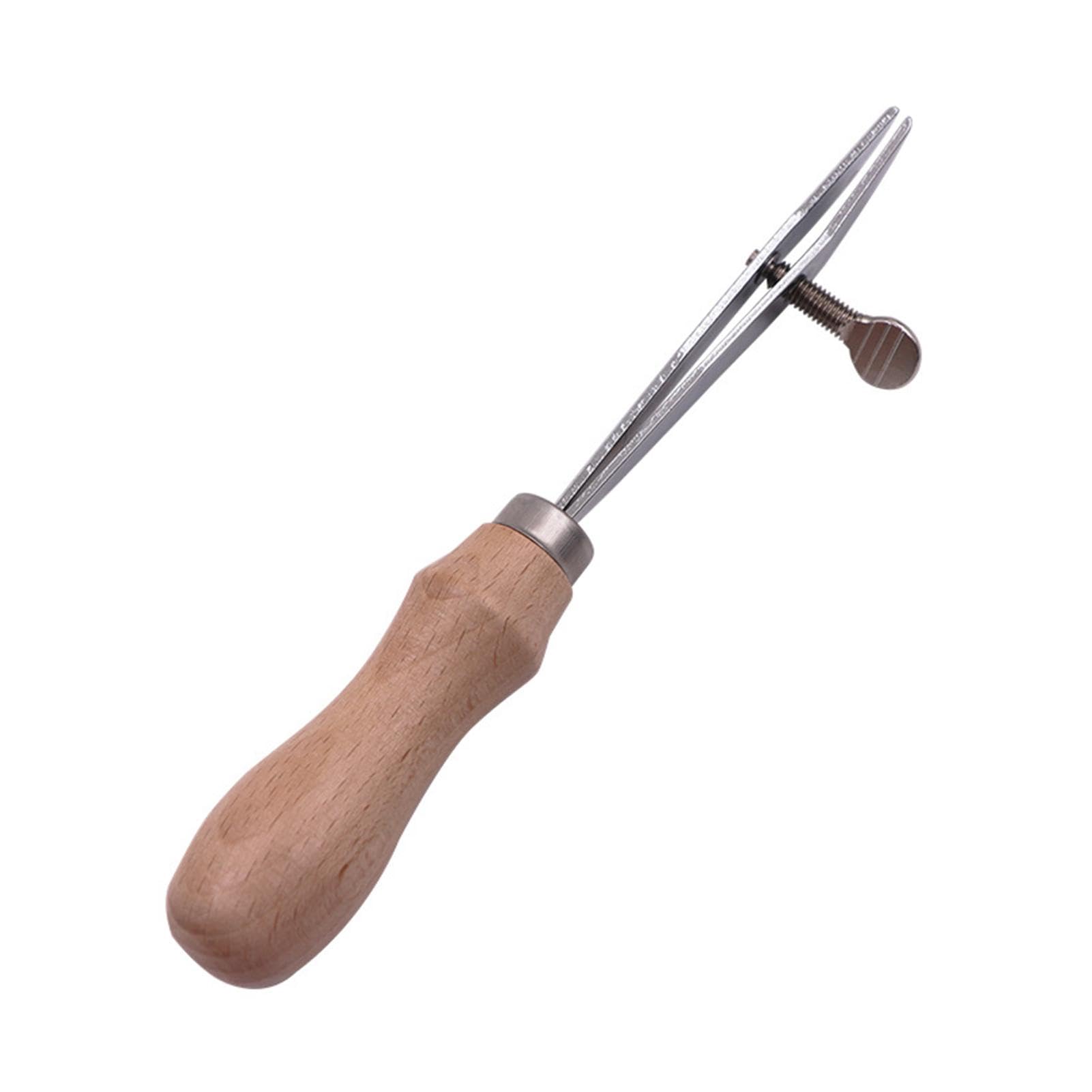 Generisch Lederkantenreißer, Leder-Nutwerkzeug | Scribe Tool Stitching Groover,Verstellbarer Holzgriff, Leder-Anreißer-Markierungswerkzeug, Leder-Anreißer, Leder-Handwerkswerkzeuge