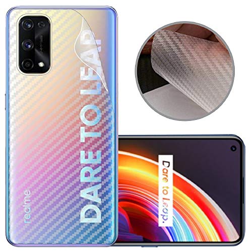 Image of Compatible with Oppo Realme X7 Back Screen Protective Film Carbon Fiber Skin Transparent Screen Guard Sticker