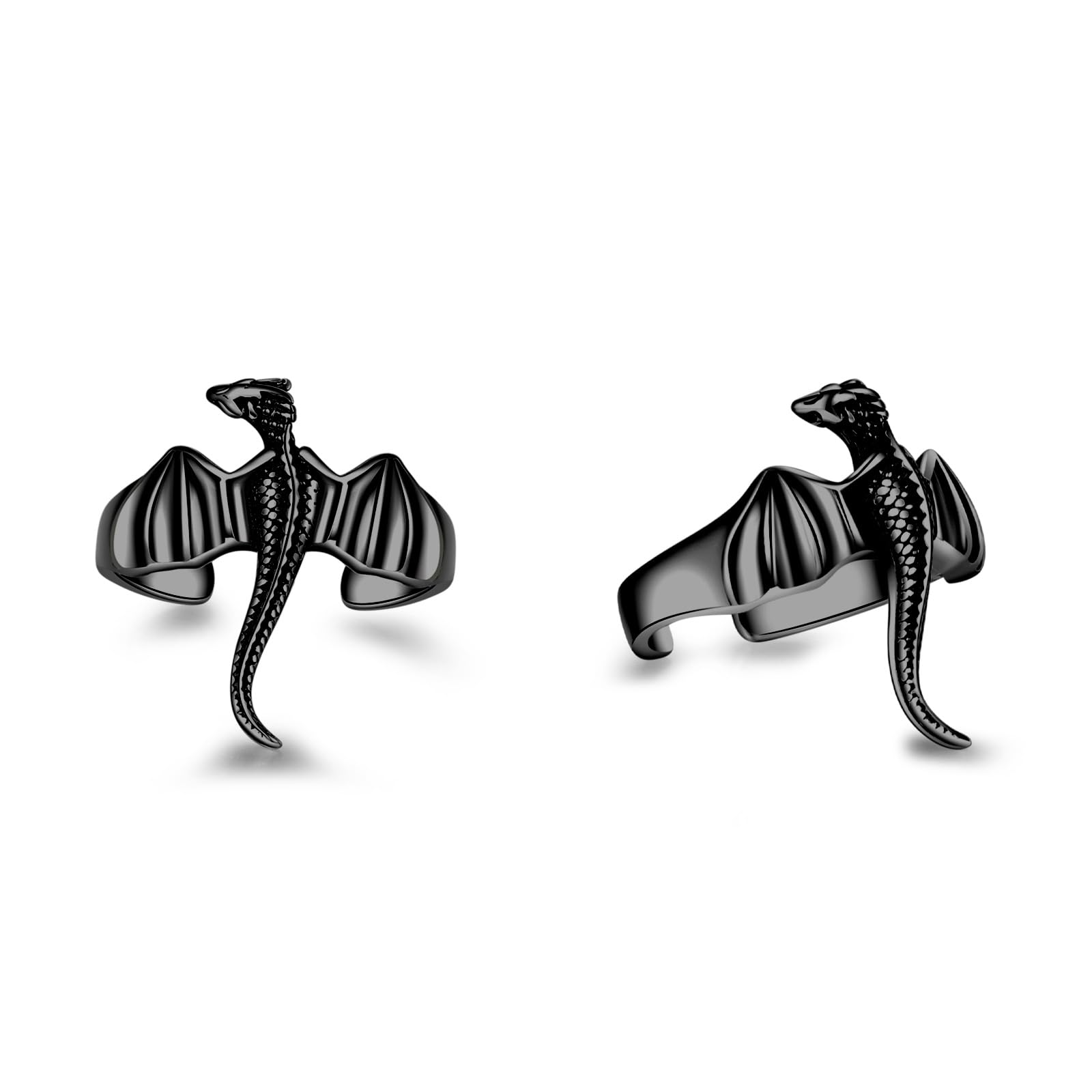 Dragon Ear Cuff Earrings Non Piercing Sterling Silver Cartilage Wrap Dragon Ear Cuff Earrings Punk Dragon Jewelry Gift for Women