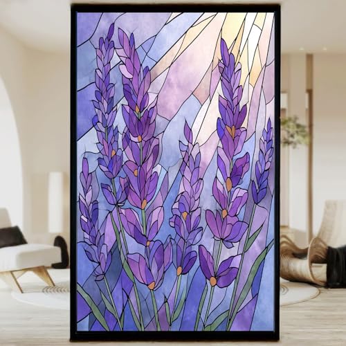Vinilo decorativo adhesivo para ventana Dreamy Lavender 15.7x23.6 in miniatura 2