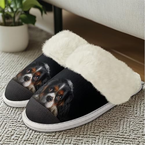 Womens House Shoes Plush Warm Slippers for Women Men Slip On Winter Slipper for Indoor Bedroom3