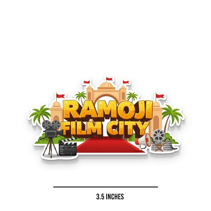 Image of Ramoji Film City Fridge Magnets, Glossy Finish, Stylish Magnet for Fridge, Wardrobe & Metal Surfaces