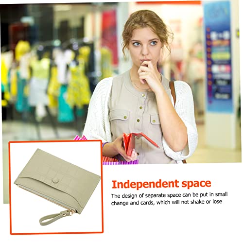 BESPORTBLE Multi-Functional Mini Zipper Wallet PU Card Purse for Women Compact Change Holder Zipper for Coins and Cards for Everyday Use2
