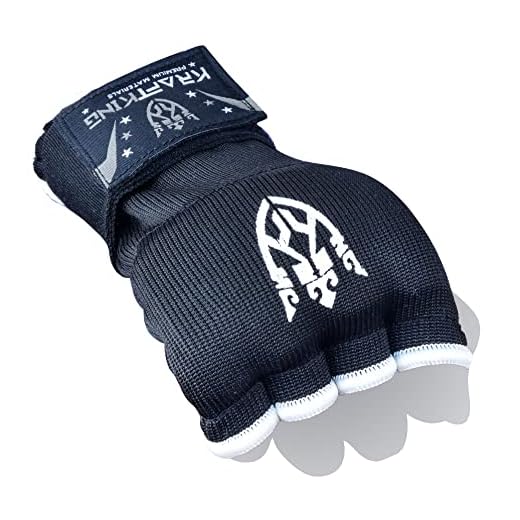 Kraftking Boxbandagen Innenhandschuhe mit Handgelenkgurt Handgelenkbandagen innere Grappling Trainingshandschuhe (XL, Schwarz)