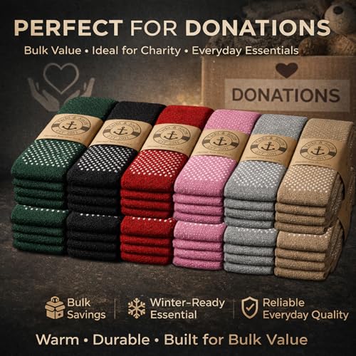 Image of Yacht & Smith Mens and Womens Thermal Winter Socks, Warm Cold Resistant Bulk Pack