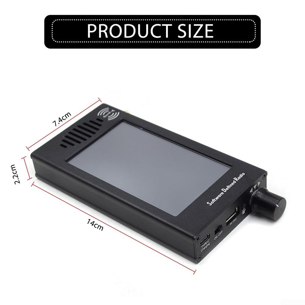 Radio portátil de onda corta con chip dsp, receptor de banda completa para HAM SW AM para FM SSB, pantalla LCD táctil de 5000 mAh para batería