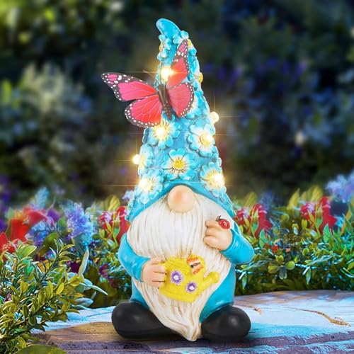 Solar Garden Gnome Statue available on Amazon