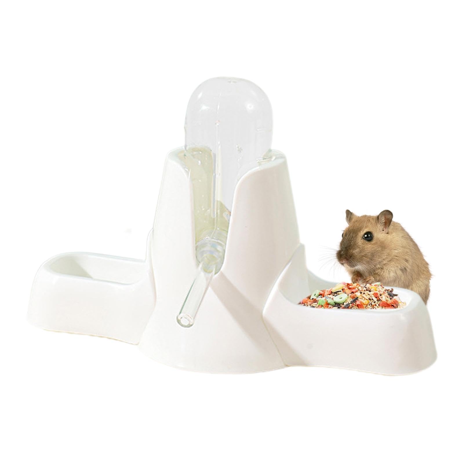 Hamster Water Bottle Stand - Small Animal Auto Dispenser | No-Drip Drinking Solution Water Bottle With Stand For Hamster Gerbils Mice Degus Lemming Hamster Fountain Holder