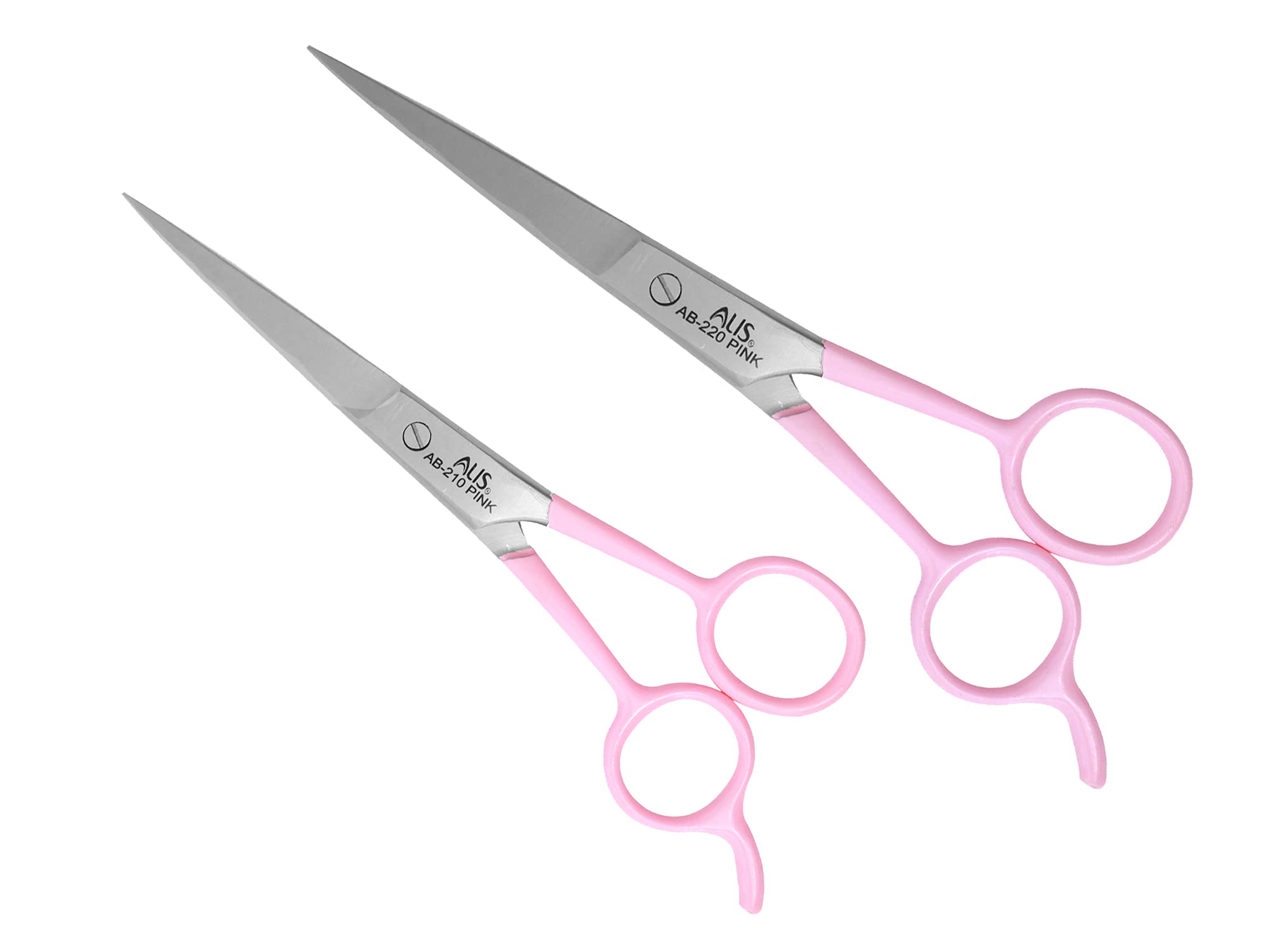 Alis SALON BARBER HAIR SUPERCUT CUTTING SCISSOR PINK Colour Handle Combo Size 6.5" & 7.5" Supercut Smooth Scissor Kit Stainless Steel For Women & Men Salon (Blue Combo Kit Both Size)-image-35