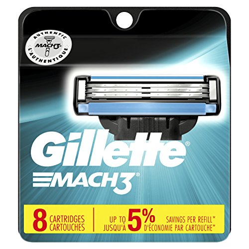 Gillette Mach3 Mens Razor Blades - 8 Refills (Packaging May Vary