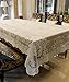 GEFEII White Lace Tablecloth Rectangular for Rectangle Table Crochet Lace Tablecloths Oblong Table Covers Christmas Lace Tablecloth 60