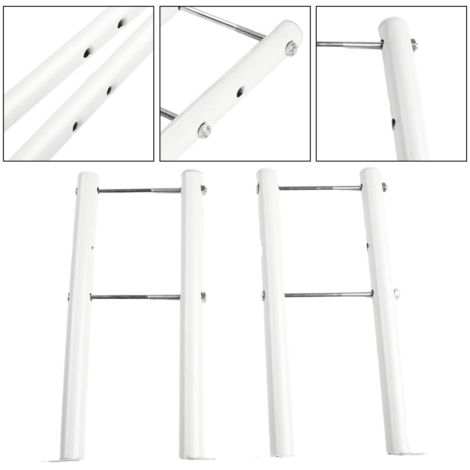 Supports De Radiateurs Au Sol Support de sol pratique radiateur blanc 10cm/15cm/20cm 2 pièces Installation facile en acier à faible teneur carbone(20CM)