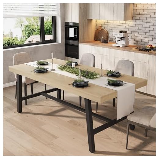Industrial Dining Table for Family Gatherings
