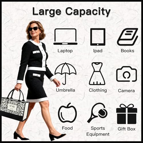 Image of 50th /60th /70th /40th /30th /80th Birthday Gifts for Women Her, Birthday Gifts Tote Bag for Mom Wife Aunt Friends