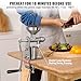 VEVOR Manual Oil Press Machine, Stainless Steel Oil Extractor Machine, Detachable Oil Presser for Effortless Cleaning, Household Oil Expeller for Pressing Peanuts, Sesame Seeds, Rapeseed, Tea Seeds