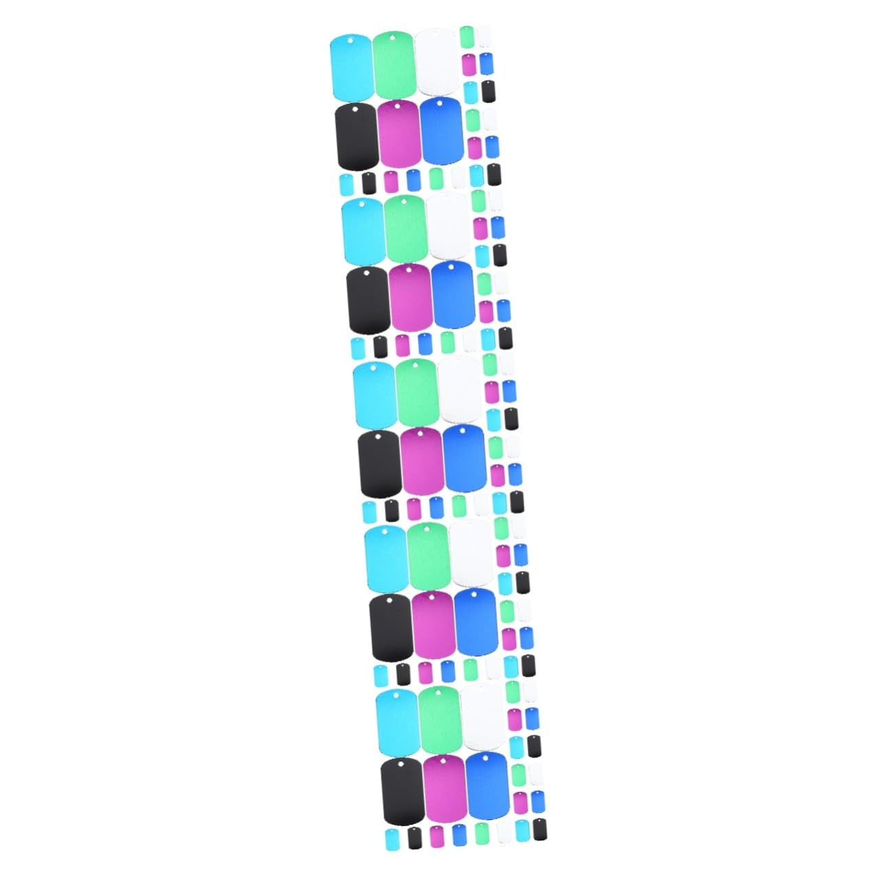 VANZACK 5 Set Medagliette Cane E in Targhette Identificative Vuote Per Animali Domestici Resistenti E Leggere Per Personalizzazione Diy 24 * 5