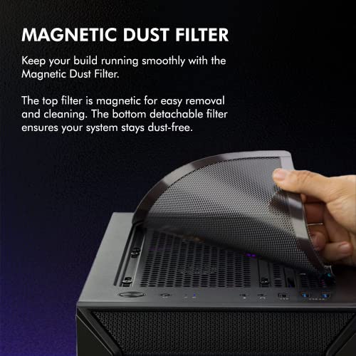 Zalman I3 Neo Black Edition Airflow Atx Computer Case With Mesh Front Panel, Magnetic Swing-Open Tempered Glass Side Panel, 4X Rgb 120Mm Fans Pre-Installed, Mid Tower For Gaming Or Office Work #TOP4