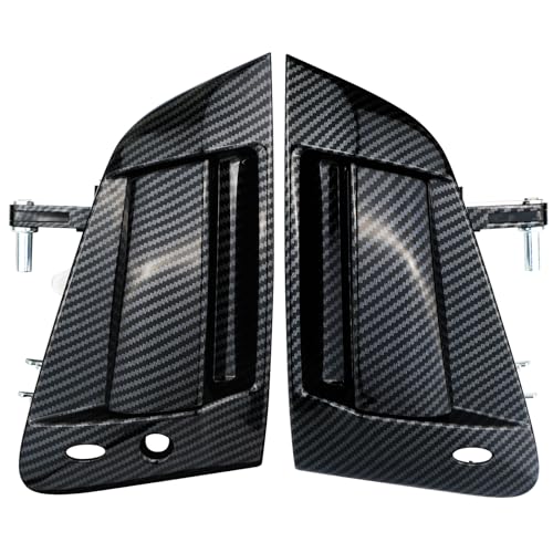 omoZone Pair Exterior Door Handle Assembly Front Left&Right Side Carbon Fiber Compatible with 2009-2018 Nissan 370Z Replaces 80606-1EA0B 80607-1EA0B