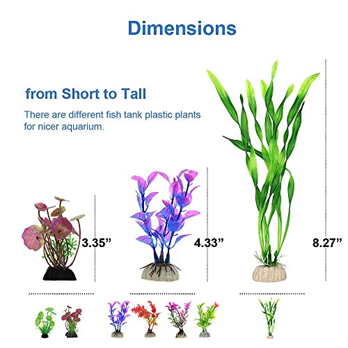 GreenJoy Aquarium Decorations FishTank Accessories Plants Fish Tank