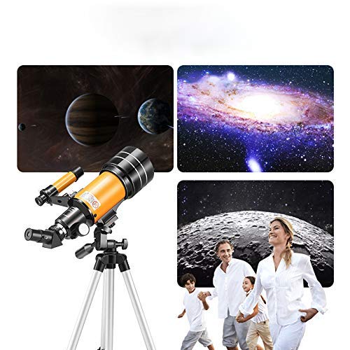 Image of Telescopes, Telescope for Adults, Professional Zoom Astronomical Telescope Outdoor 150X Refraction Deep Space Moon Viewing with Photo Clip Binoculars