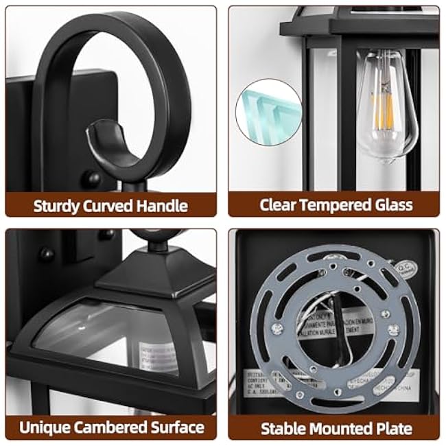 Exterior Light Fixtures Outdoor Wall Lights Wall Lanterns Black Matte Black