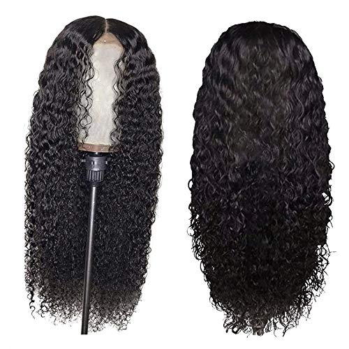 24 Inch Long Curly Synthetic Wigs for Black Women, Natural Looking Realistic Curly Wig,Wavy Fake Hair Pieces,Loose Wave Wig for Outdoor Party Cosplay Daily Use