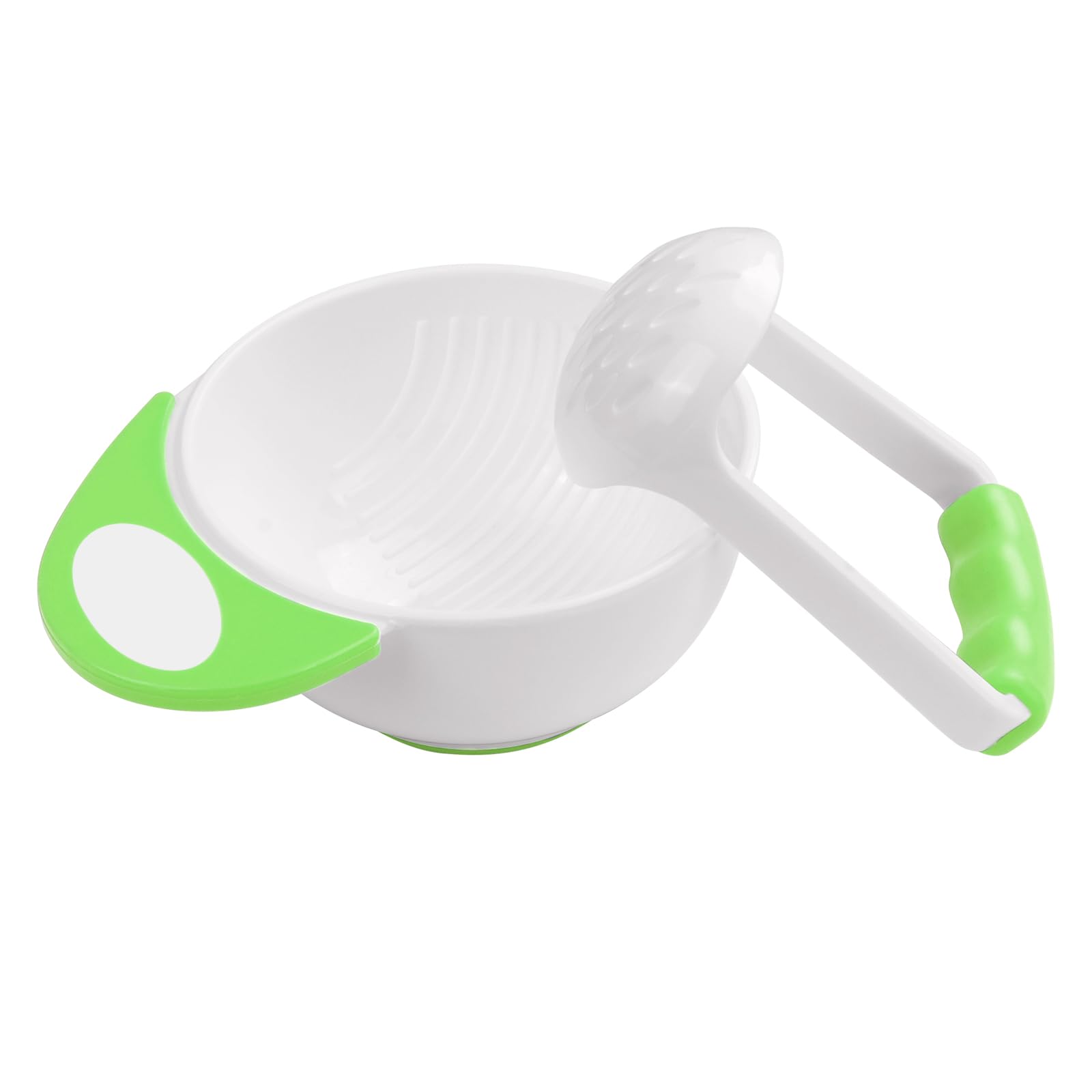 AOOHA Baby Food Mash Bowl,Mashing Bowl Baby,Non Slip Food Bowl with Handle,for Making Handmade Fruit Vegetable for Babies