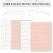 TgoBeauty Spine 6 Nano Brow Stroke Practice Skin Both Sides Design Nano Brows Silicone Practice Pad for PMU Beginners and Advanced Brows Artist (1pc White Skin)