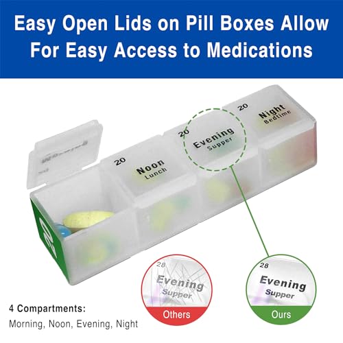Medcenter 70265 Monthly Pill Organizer System 4 Times A Day thumb #3