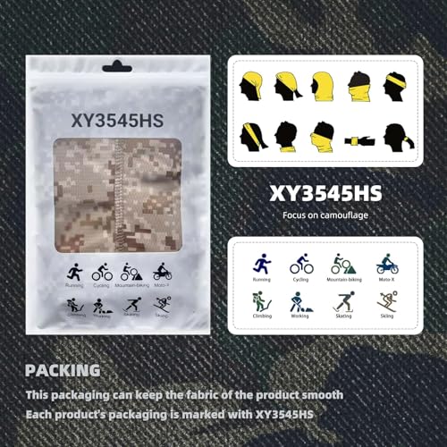 Image of Camo Balaclava Face Mask for Man and Women-Hunting,Skiing,Motorcycle Windproof,UV Protection&Military Training