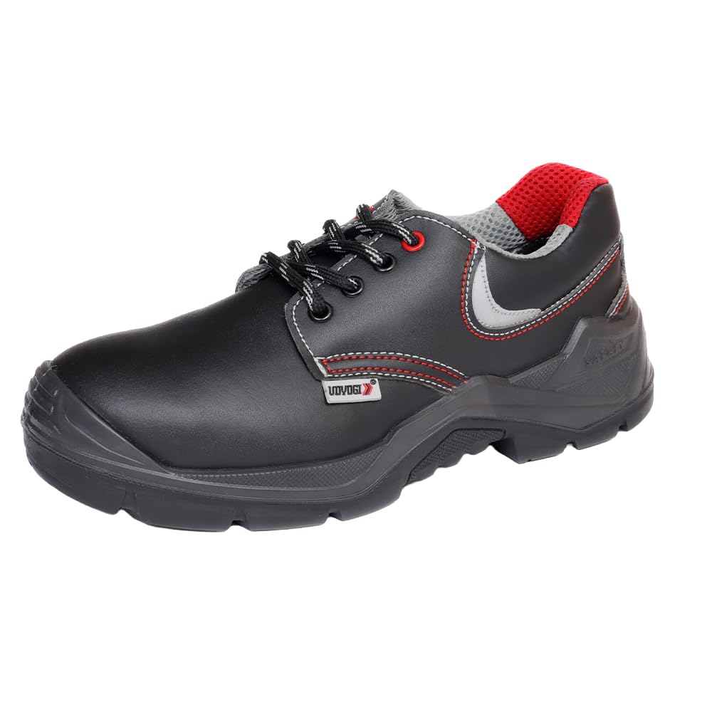 Udyogi Edge Marshal - VEGAN Safety Shoes for Men | Made with Lightweight, Water-repellent Microfiber Leather | Direct injected process PU - SRC, Double Density, Alloy Steel Toe and extended toe guard. Size 12-picture-17