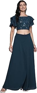 libas Womens Embroidered Georgette Lehenga Choli Set with Dupatta-picture-32