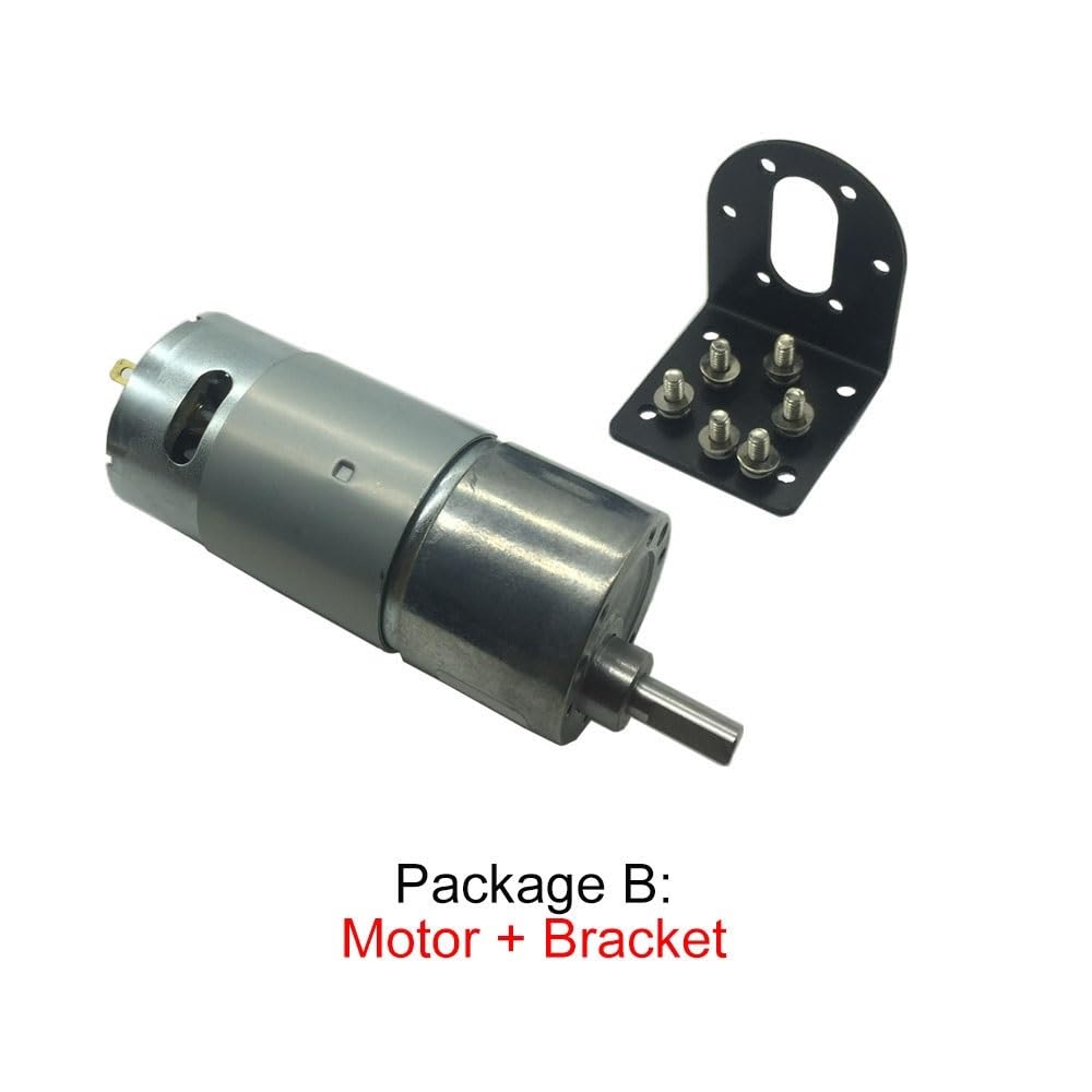 Wentylator silnika JGB37-550 Mini silnik wsteczny 12 V DC Elektroniczny reduktor o wysokim momencie obrotowym Przekładnia 12 V 18–2300 obr./min Wentylator chłodnicy(Package R,1450RPM_12V)