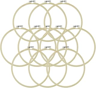 EXCEART Verstellbarer Bambus Stickrahmen 5.1 Zoll