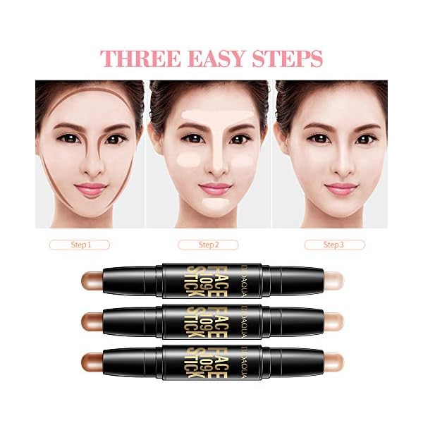 Contour-and-Highlighters-StickContour-StickConcealer-Contour-Highlighters-StickDouble-Head-Make-up-Concealer-Contouring-Cream-Set-Face-Highlighters-Sticks Contour and Highlighters Stick,Contour Stick,Concealer Contour, Highlighters Stick,Double-Head Make up Concealer Contouring Cream Set Face Highlighters Sticks