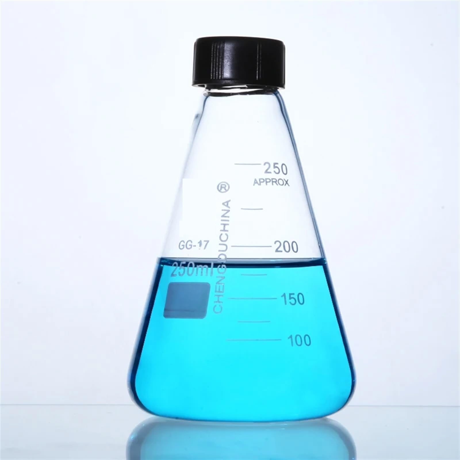 3 pz/set Boccetta di Vetro Conico Con Tappo A Vite Spessa Triangolo di Vetro Borosilicato Erlenmeyer Flask Attrezzature Da Laboratorio