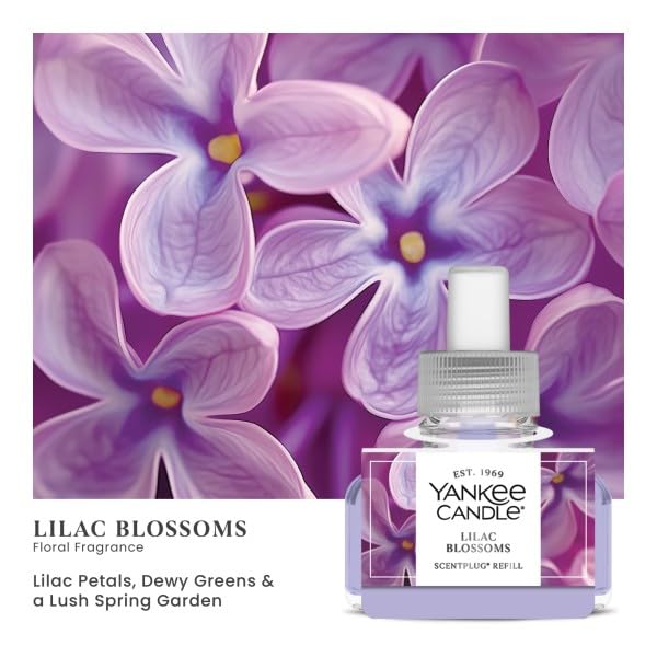 Image of Yankee Candle Scent Plug Refill, Lilac Blossoms (Pack of 4)