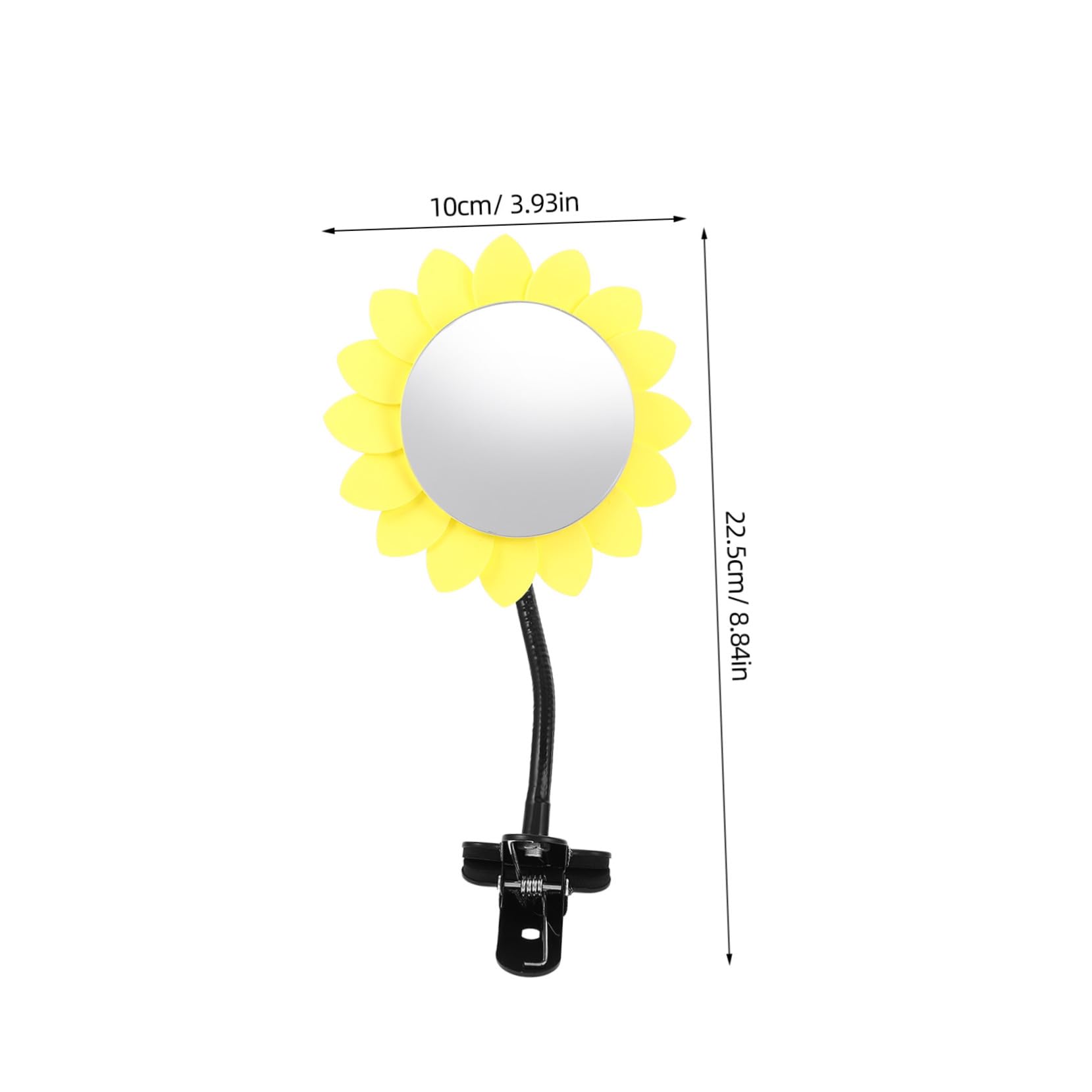 VILLCASE Clip on Security Mirror Desk Rearview Mirror Convex Mirror for Office Stroller Mirror Cubicle Mirror to See Behind You