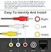 PS2 PS3 AV Cable, AV to RCA Cord for PlayStation 2 3 /PS2/PSX/PS3 Slim (6FT)
